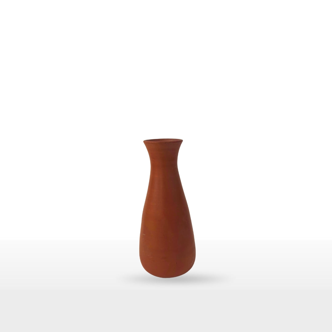 Handcrafted Elegant Tall Clay Pot | 8 Inch