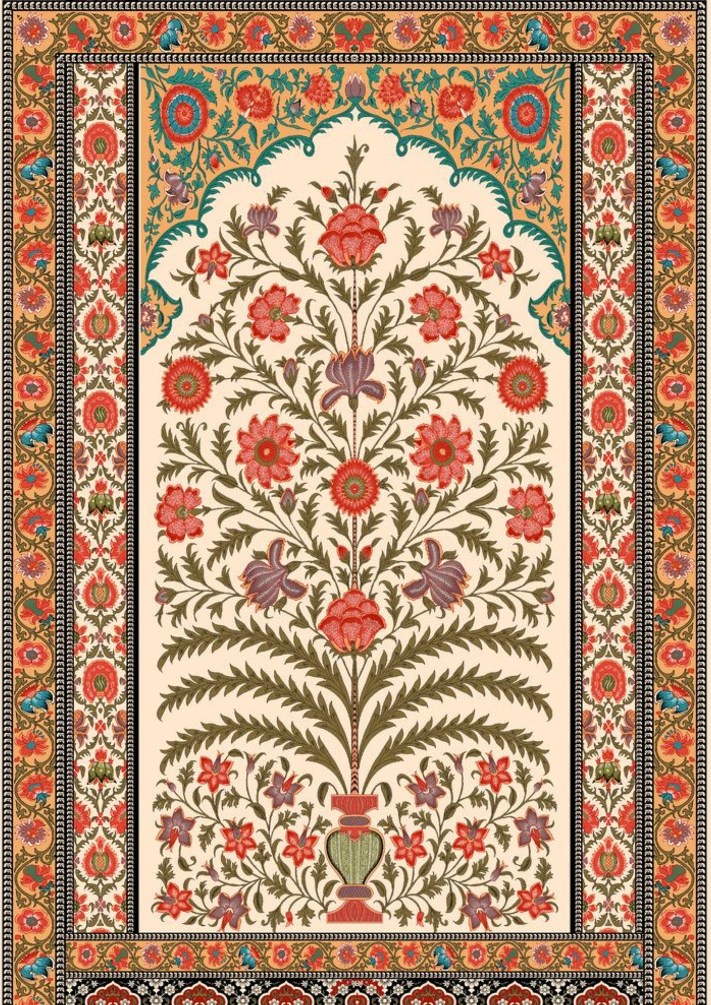 Traditional Floral Art Print