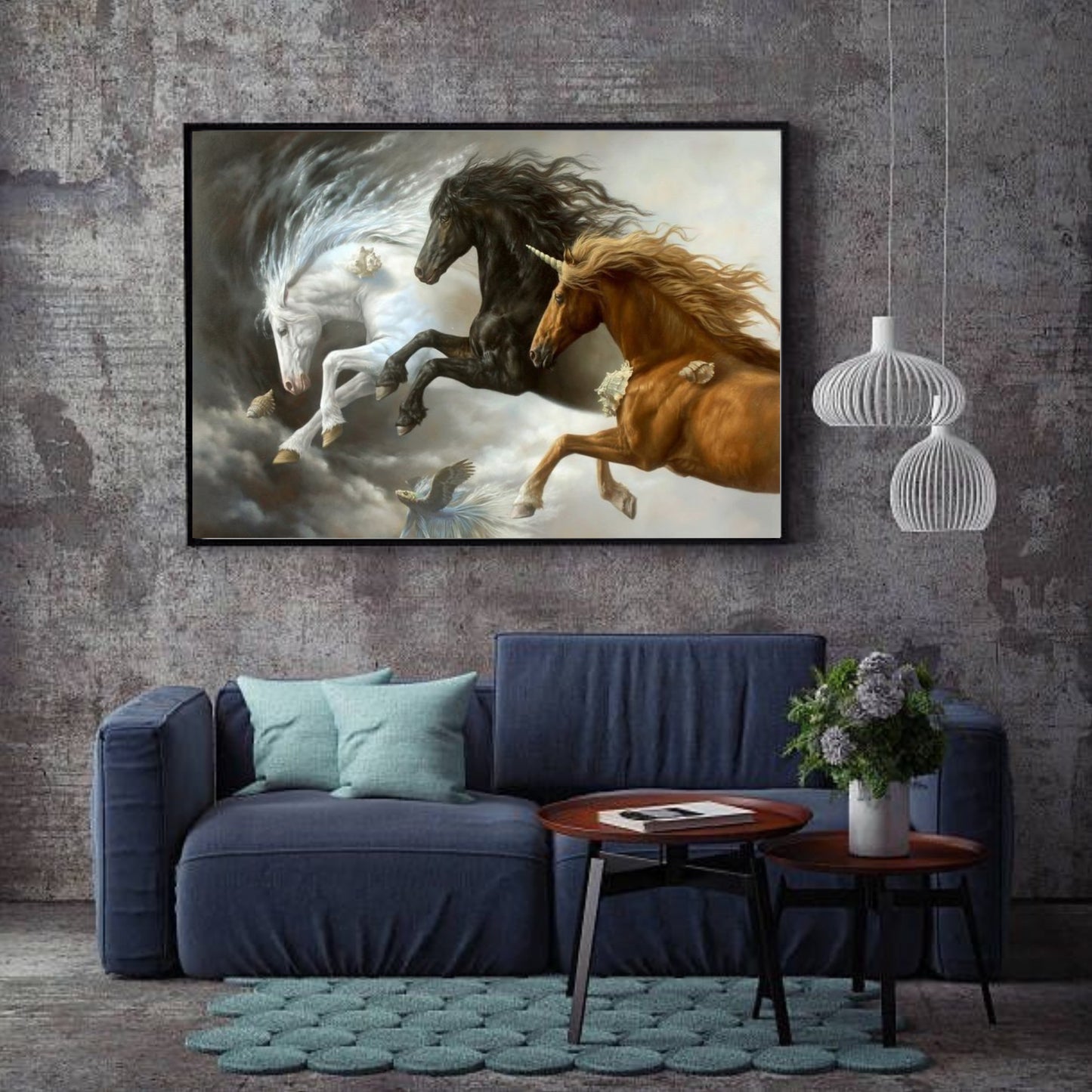 Mystic Trio – Fantasy Unicorn and Horses