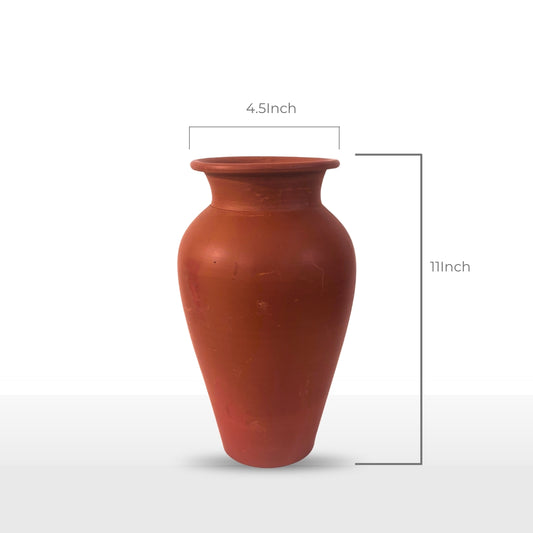 Handcrafted Classic Clay Pot | 11 Inch