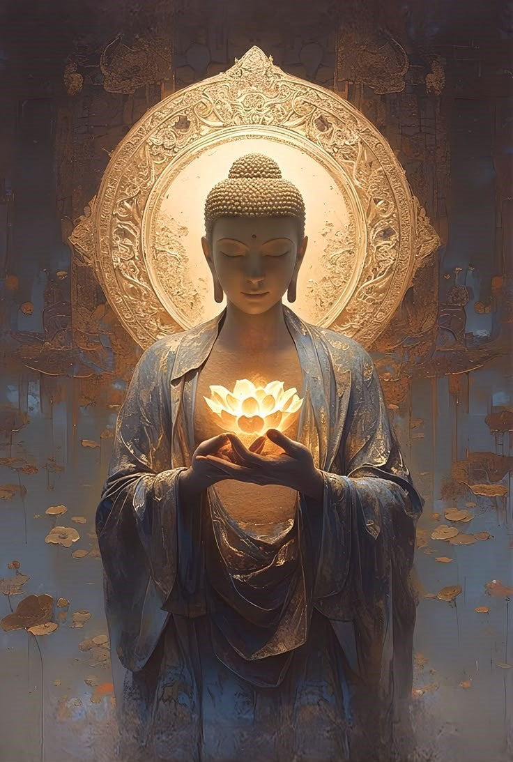 Buddha’s Inner Light – Sacred Lotus Glow