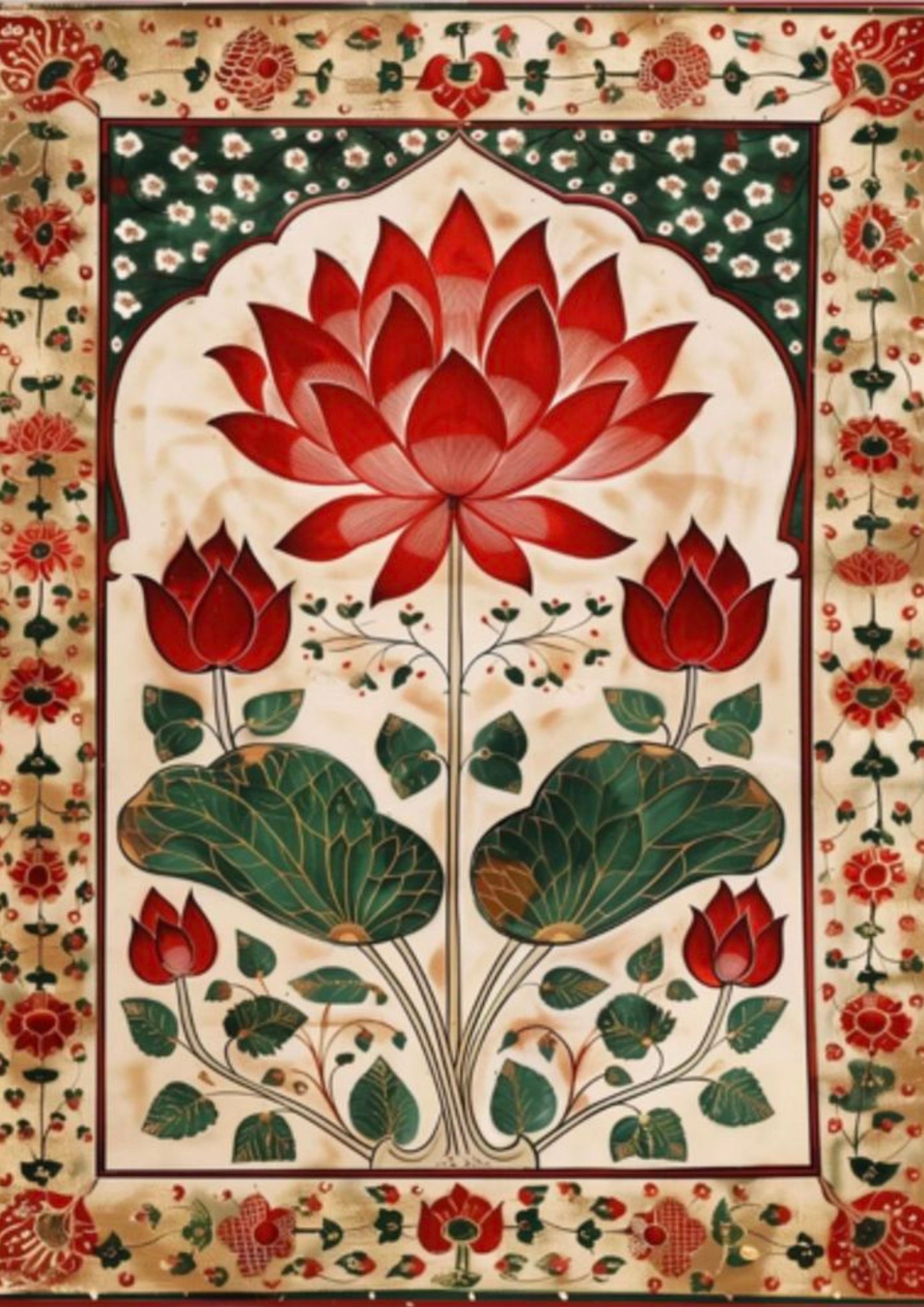 Lotus Majesty – Sacred Bloom Art Print