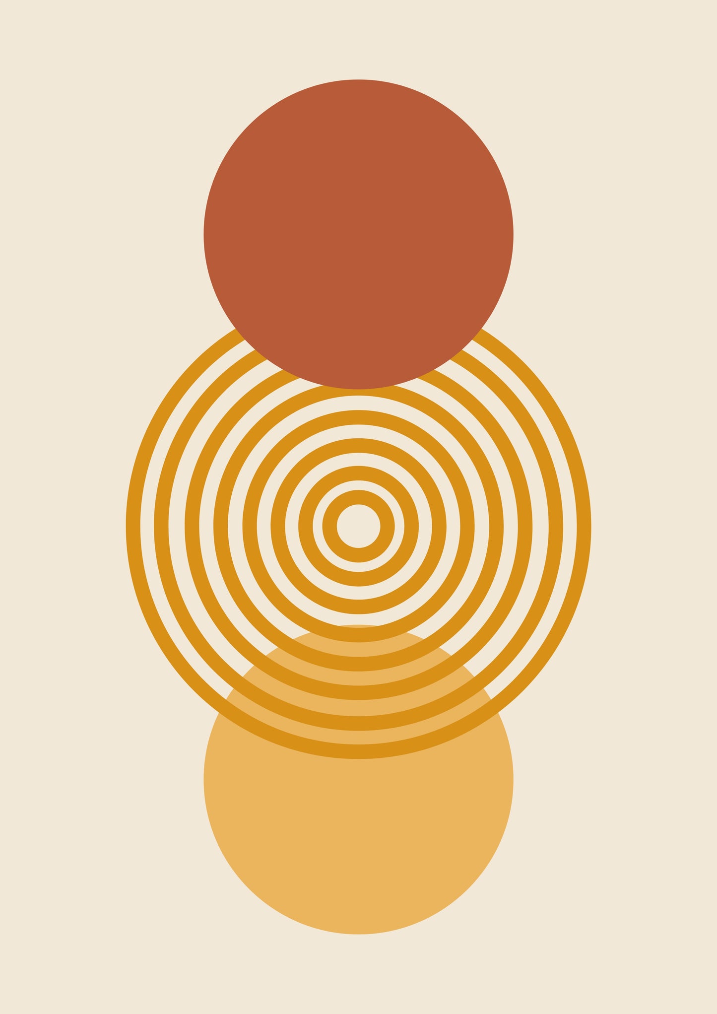 Retro Sunburst Boho Wall Art Set