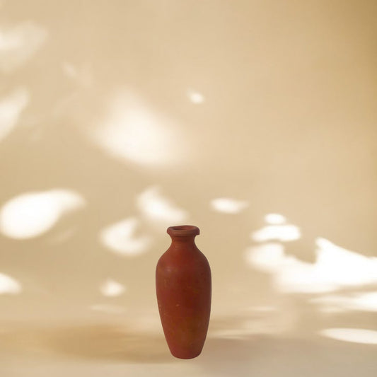 Handcrafted Slim Terracotta Clay Pot | 5 Inch
