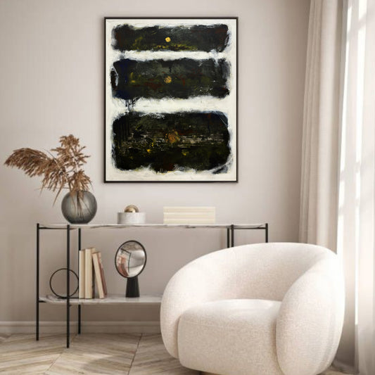 Contemporary Abstract in Deep Earth Tones
