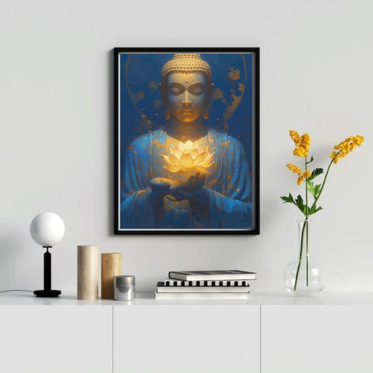 Contemplative Buddha with Shining Lotus