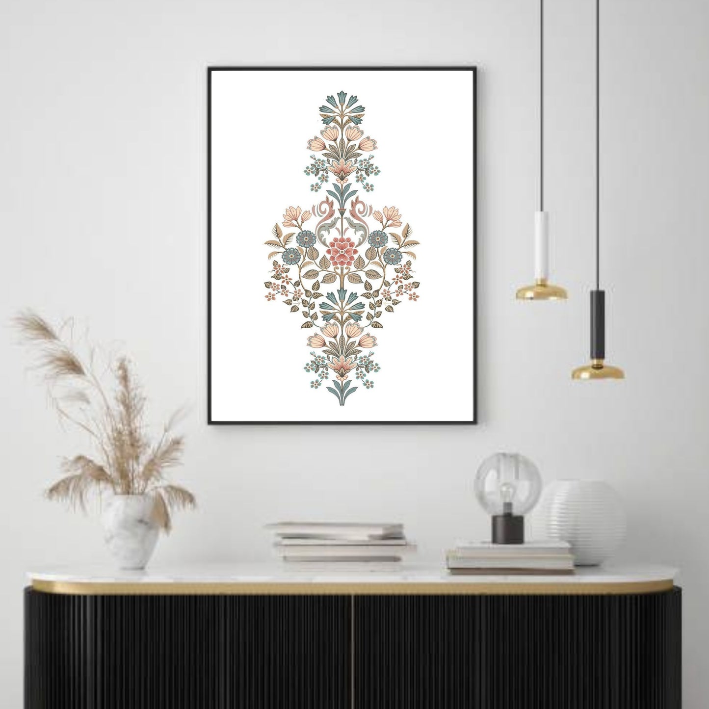Mughal Motif Art Print