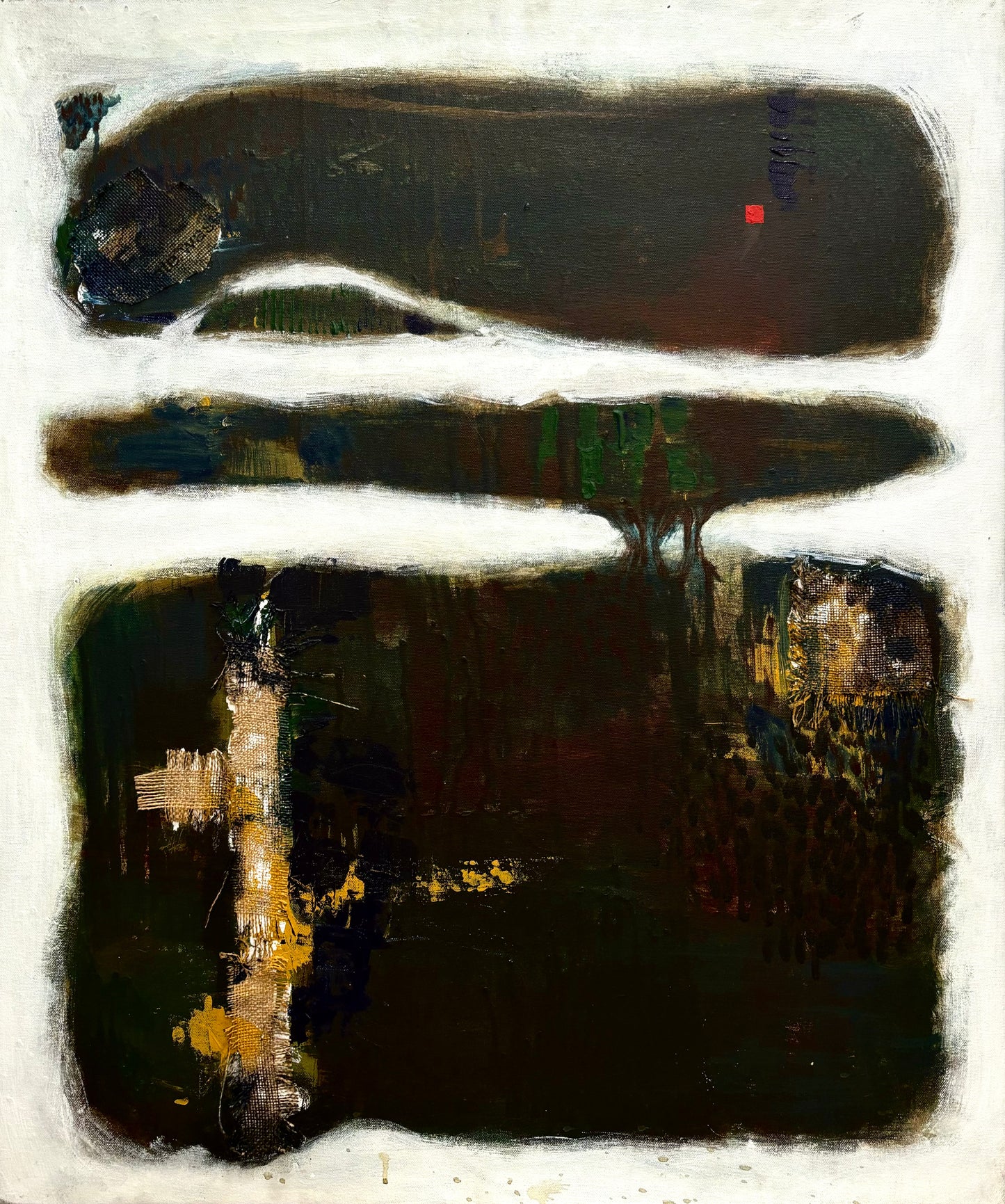 Unspoken Layers - Mixed Media Abstract