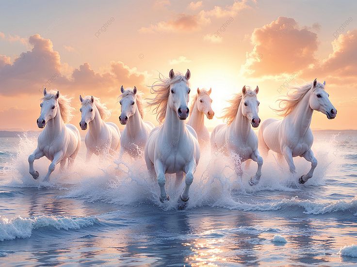 Celestial Run – Seven White Horses